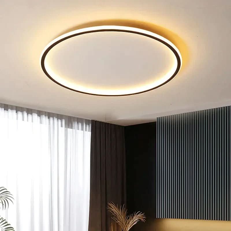 Runde LED-Deckenleuchte im skandinavischen Stil 0