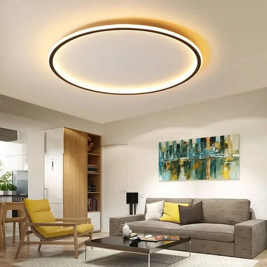 Runde LED-Deckenleuchte im skandinavischen Stil 2