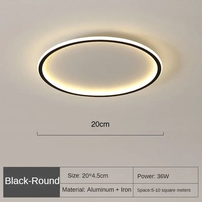Runde LED-Deckenleuchte im skandinavischen Stil 5