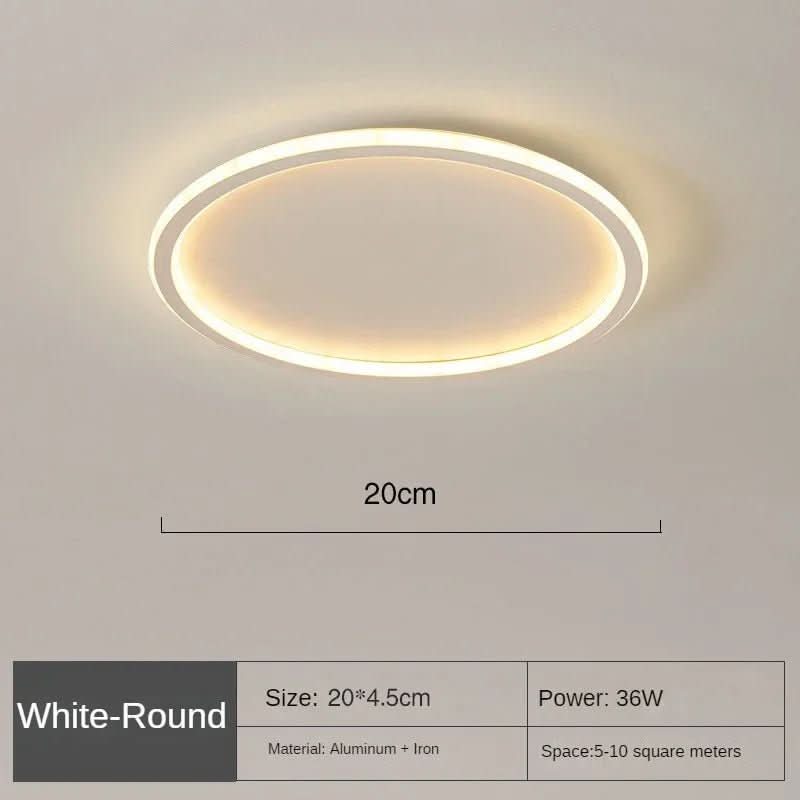 Runde LED-Deckenleuchte im skandinavischen Stil 6