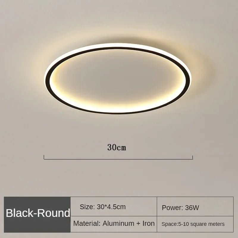 Runde LED-Deckenleuchte im skandinavischen Stil 8