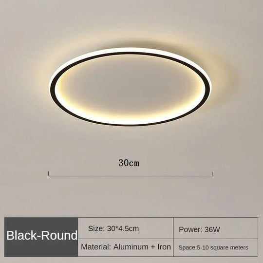 Runde LED-Deckenleuchte im skandinavischen Stil 8
