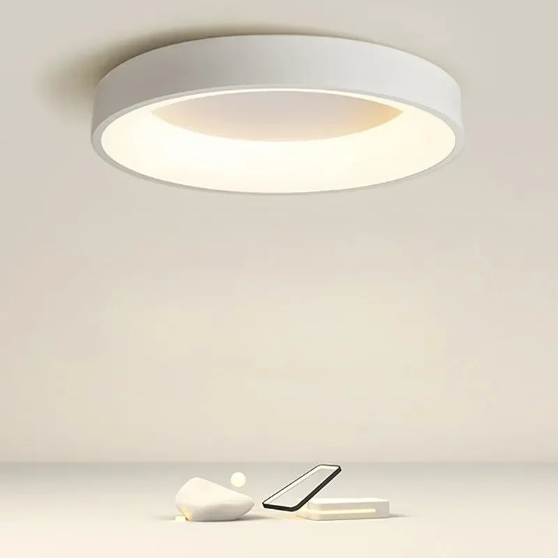 Runde LED Deckenleuchte Skandinavischer Stil für Wohnzimmer und Schlafzimmer 0
