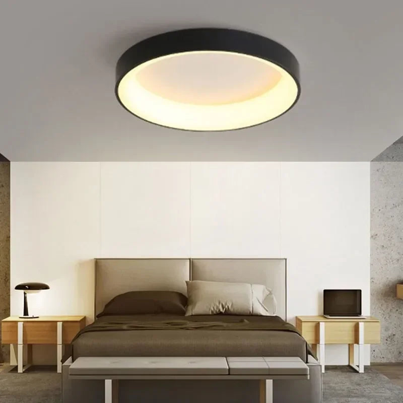 Runde LED Deckenleuchte Skandinavischer Stil für Wohnzimmer und Schlafzimmer 3