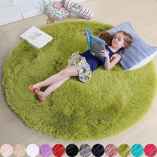 Runder Teppich für Wohn- und Schlafzimmer 0
