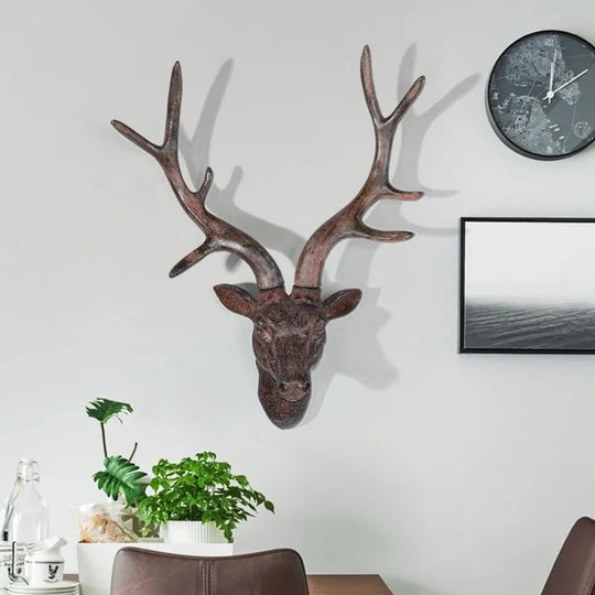 Rustikale Wanddeko Rentierkopf 3D Für Wohnzimmer 1