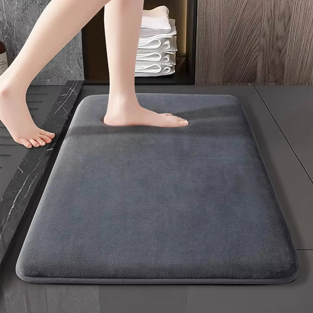 Rutschfeste Badematte Für Badezimmer – Weiche, Hochflorige Oberfläche 0