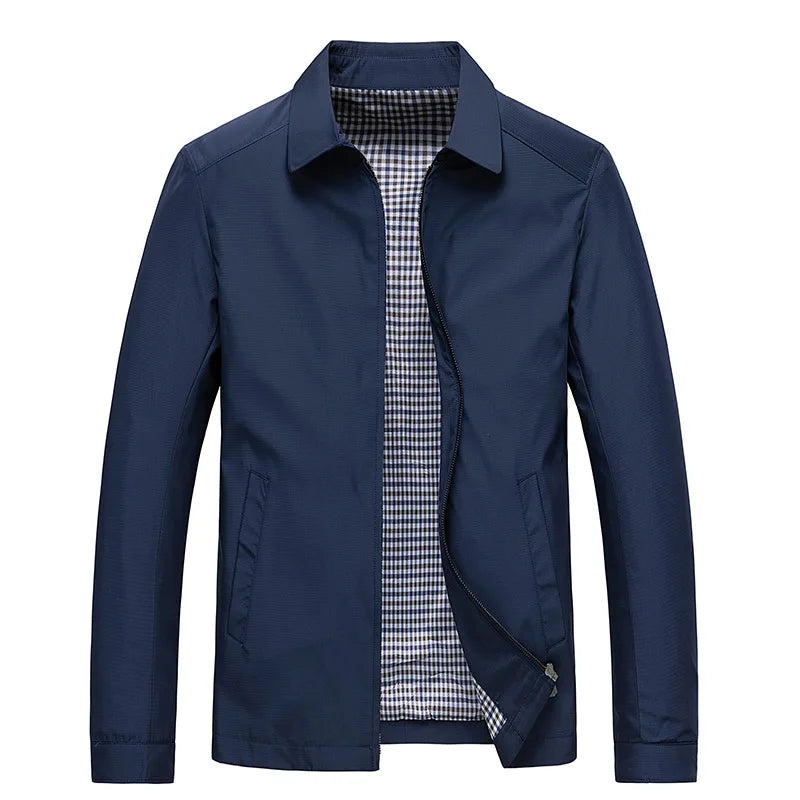Herrenjacke Business Casual Leichte Baumwoll-Polyester-Mischung 5