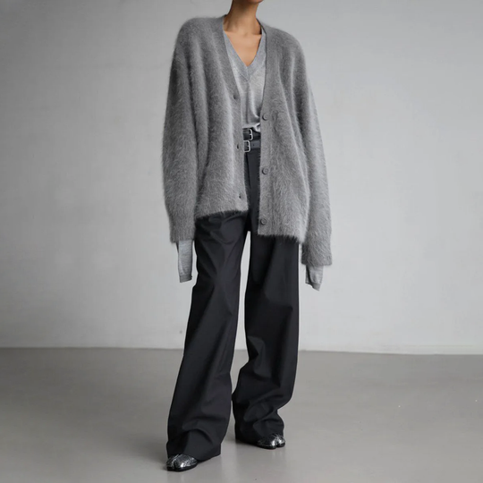 Damen Strickjacke Elegantes Design Hochwertige Baumwollmischung 4