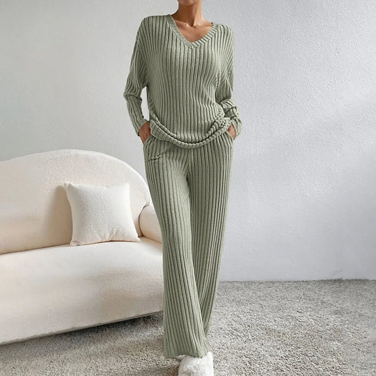 Variant image for Damen Winterset Pullover und Hose Baumwoll-Polyester-Mischung-21