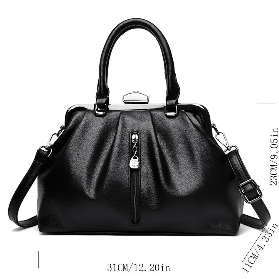 Damen Umhängetasche Trendy PU-Leder für Alltag und Freizeit 5