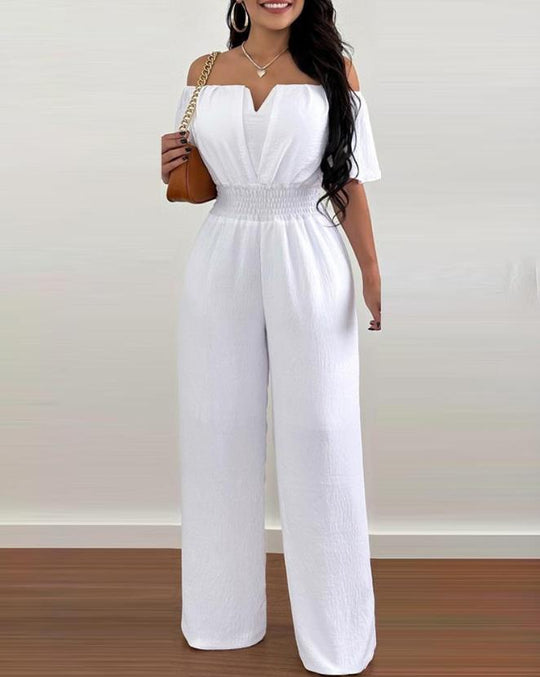 Variant image for Damen Jumpsuit Off-Shoulder Festlich mit Plisseedetails aus Polyester-5