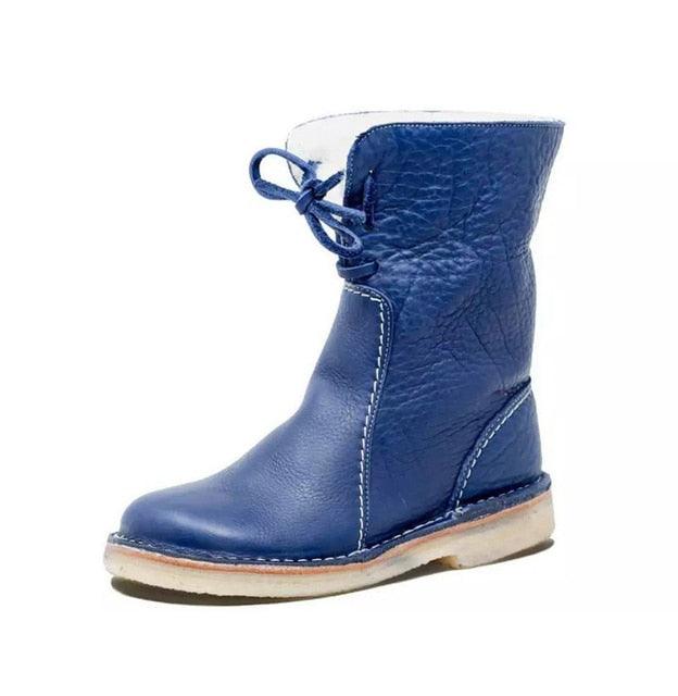 Damen Stiefel Wasserdicht Fleece mit Weichem Wollfutter 2