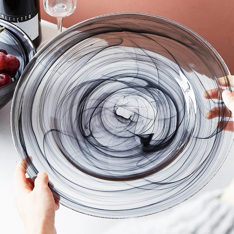 Salatschüssel Glas Unregelmäßiges Design für Stilvolle Tischdekoration 4