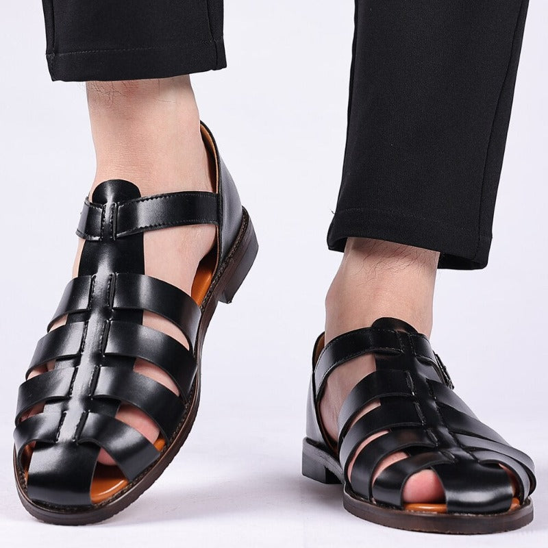 Variant image for Herren Sandalen Leder Komfortabel Stilvoll für Alltag und Freizeit-41
