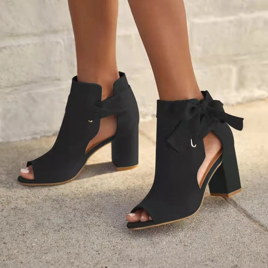 Damen Sandalen mit Hohem Absatz und Orthopädischer Unterstützung aus Synthetik-5