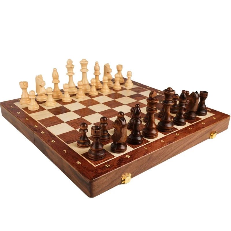 Schachspiel Faltbar für Strategisches Spielen – Elegantes Schachbrett für Turniere und Zuhause 6