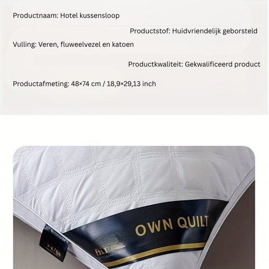 Schlafkomfort-Set mit 2 hypoallergenen 3D-Kissen 4