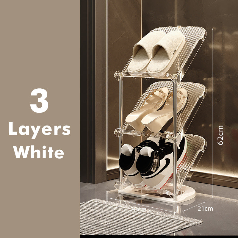 Schuhregal Transparent Stapelbar für Zuhause 12
