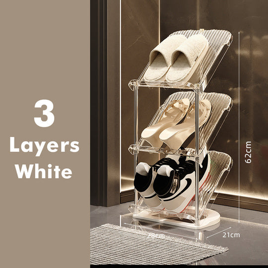 Schuhregal Transparent Stapelbar für Zuhause 12