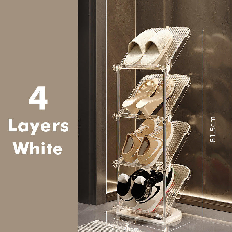 Schuhregal Transparent Stapelbar für Zuhause 2