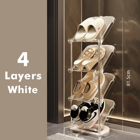 Schuhregal Transparent Stapelbar für Zuhause 2