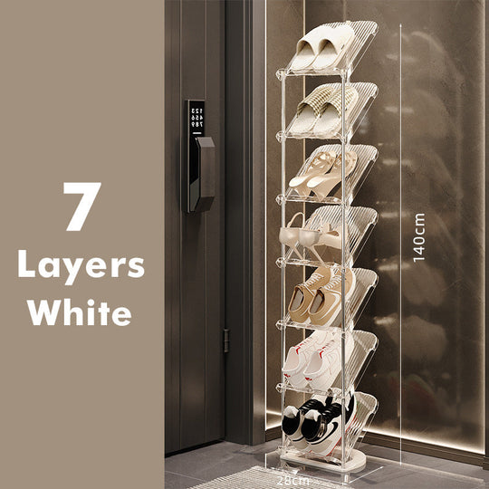 Schuhregal Transparent Stapelbar für Zuhause 5