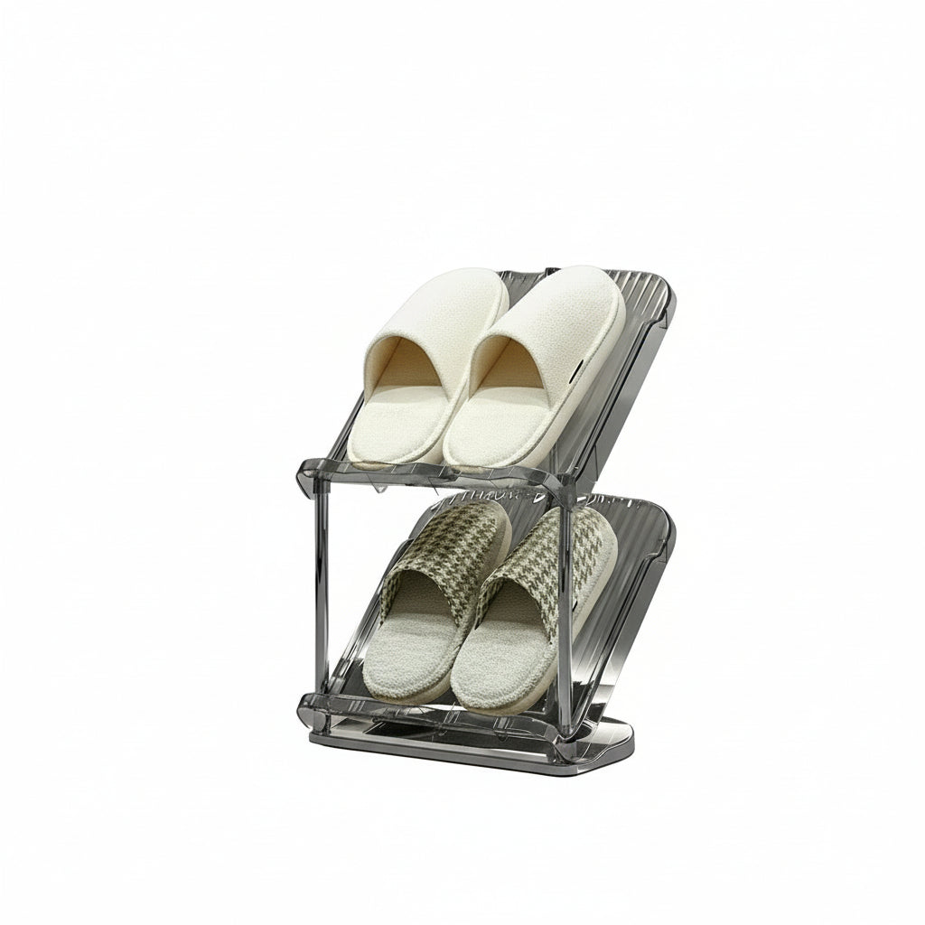 Schuhregal Transparent Stapelbar für Zuhause 7