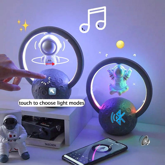 Schwebende Lautsprecherlampe mit RGB-Licht 4