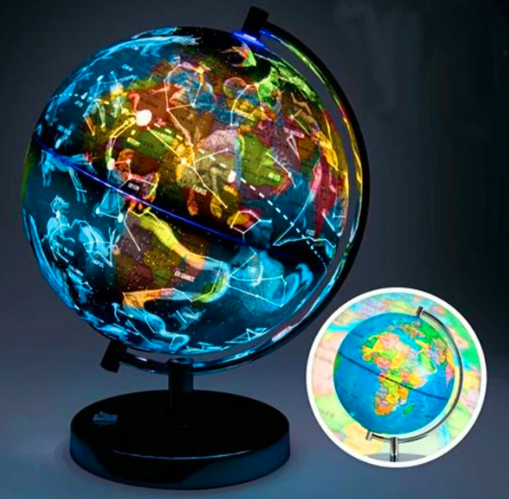 Schwebender Globus mit LED-Sternbildkarte 0