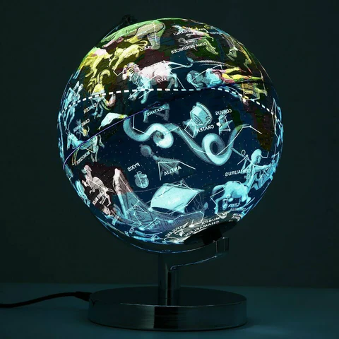 Schwebender Globus mit LED-Sternbildkarte 3