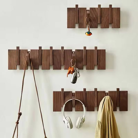 Wandgarderobe mit Magnetischen Klapphaken im Minimalistischen Design