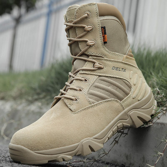 Herren Arbeitsstiefel Outdoor Strapazierfähig Leder Bequeme Passform-3