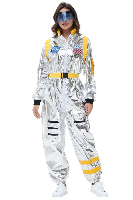 Silbernes Astronauten Kostüm für Männer und Frauen 5
