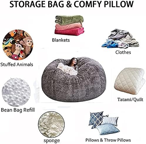 Sitzsack XXL Lounge-Sofa Bezug für Gemütliche Entspannung im Übergrößen-Design 1