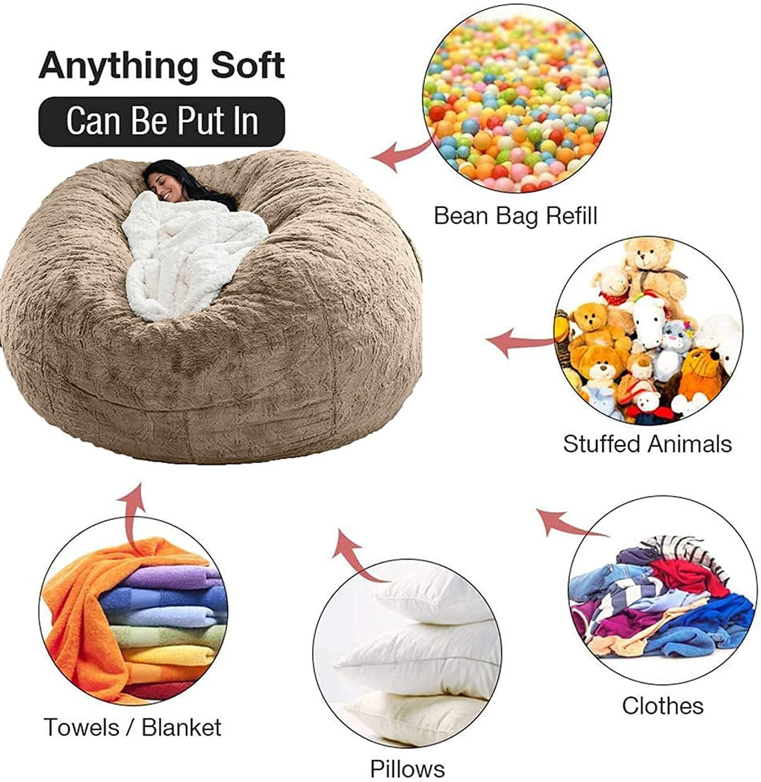 Sitzsack XXL Lounge-Sofa Bezug für Gemütliche Entspannung im Übergrößen-Design 2