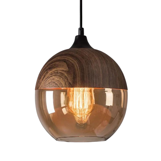 Skandinavische Deckenleuchte Holz Design 0