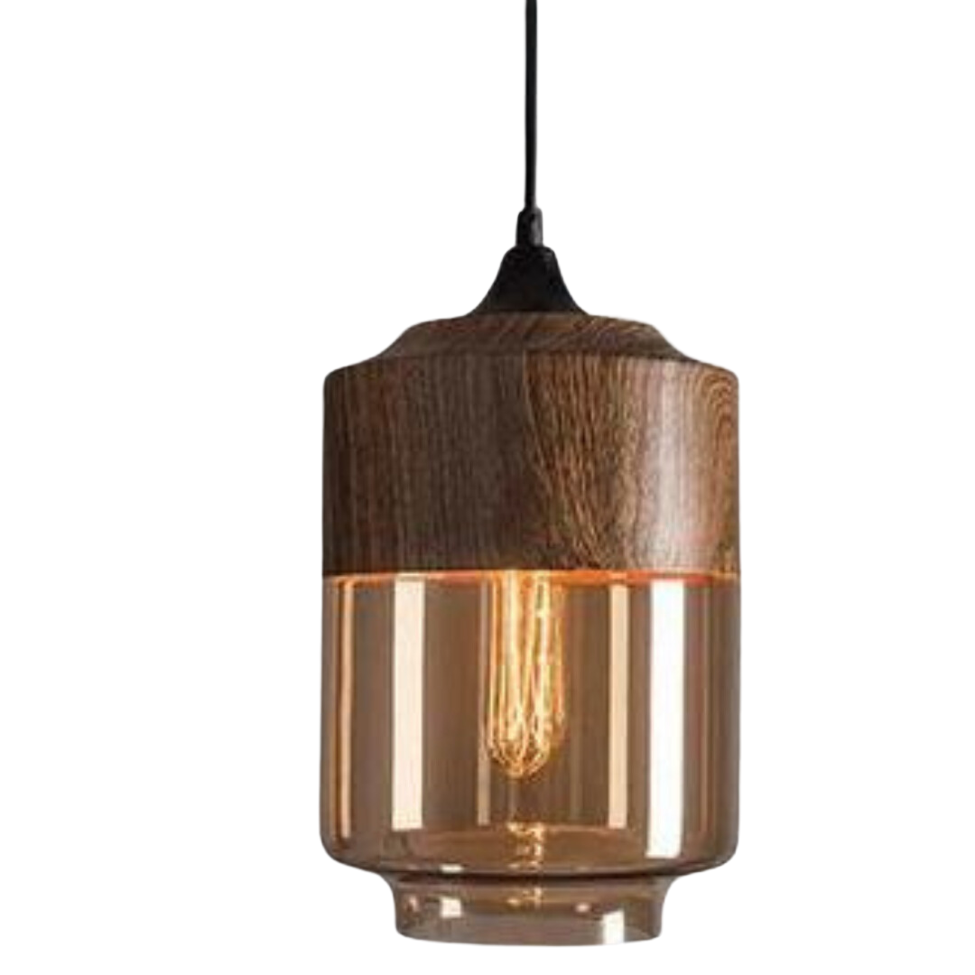 Skandinavische Deckenleuchte Holz Design 2