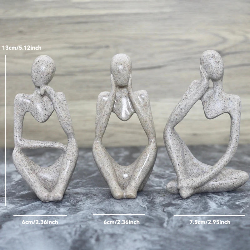 Skulptur Figur für Wohnzimmer Dekoration 11