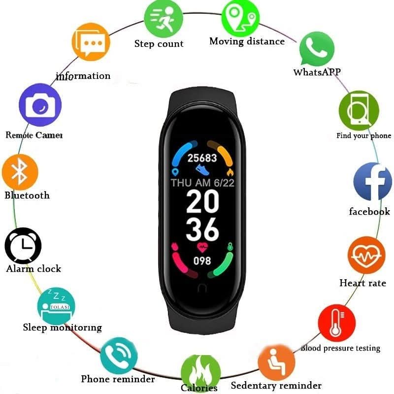 Smartwatch für Männer und Frauen mit Bluetooth-Funktion 5