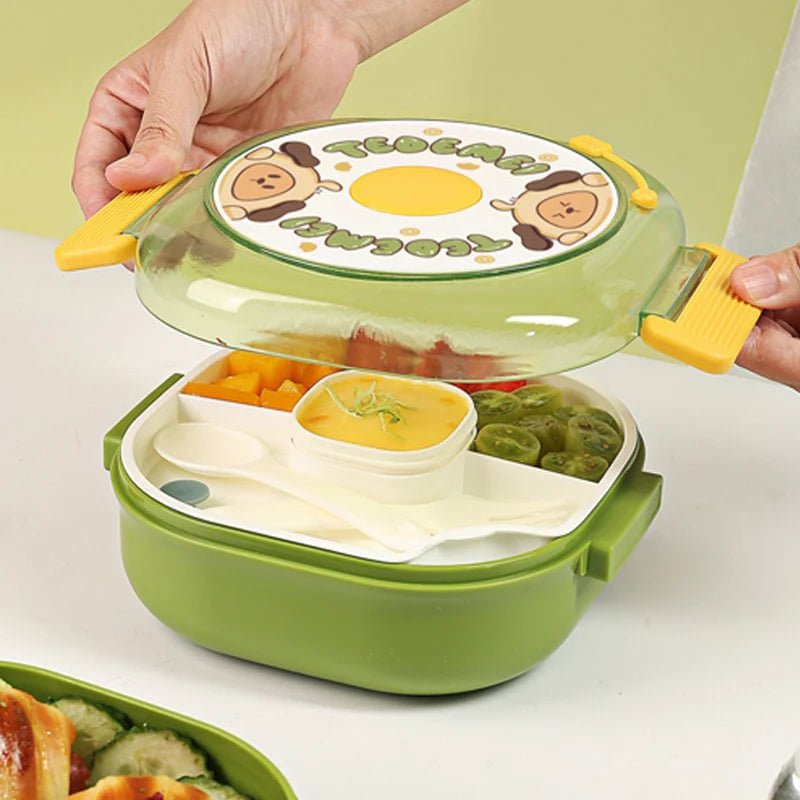 Snackbox mit mehreren Fächern und kindgerechtem Design 2
