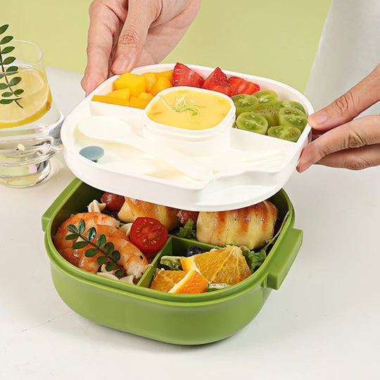 Snackbox mit mehreren Fächern und kindgerechtem Design 3