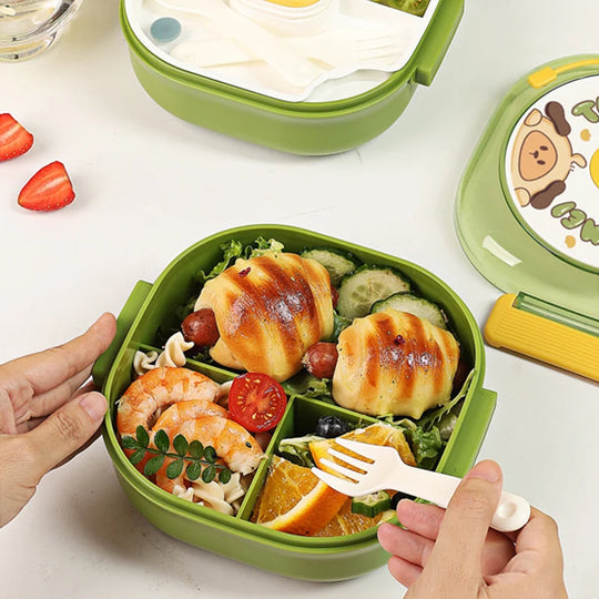 Snackbox mit mehreren Fächern und kindgerechtem Design 4