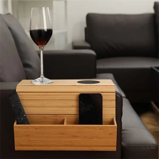 Sofa-Armlehnen-Organizer für ein aufgeräumtes Wohnzimmer 2