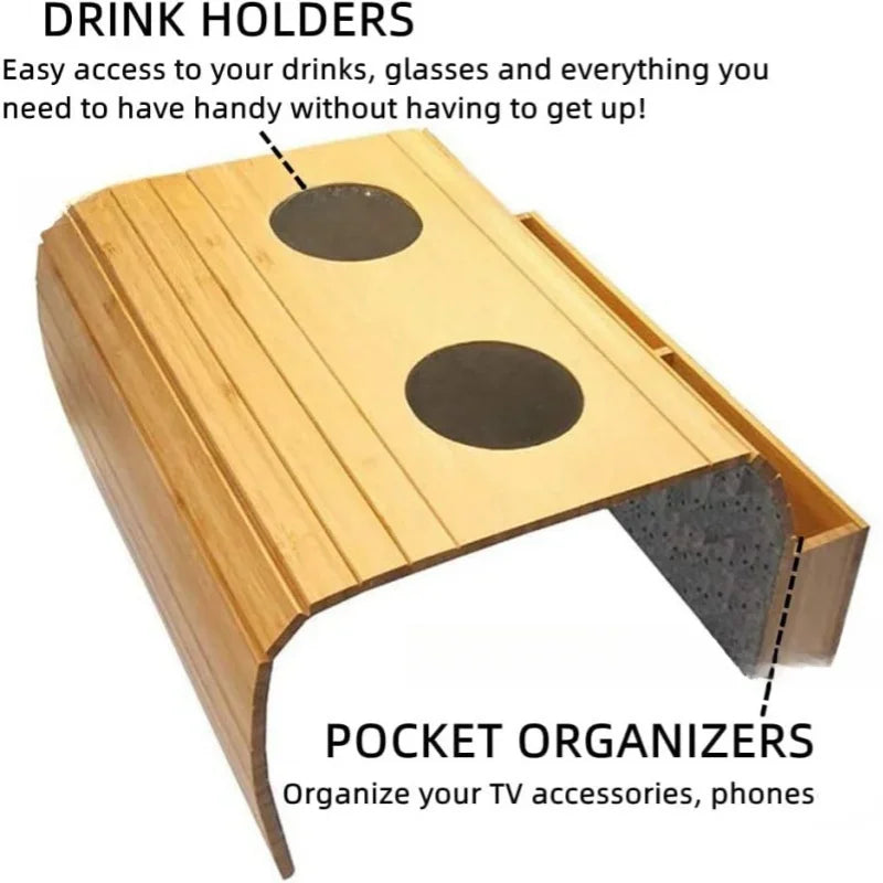 Sofa-Armlehnen-Organizer für ein aufgeräumtes Wohnzimmer 3