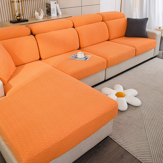Sofabezug Rundum-Stretch für Kissenformen – Bequemer Couchbezug für Wohnzimmer und Schlafzimmer 11