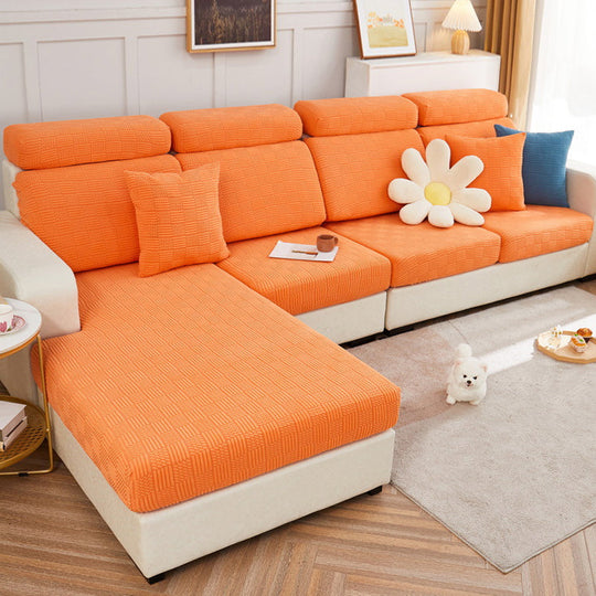 Sofabezug Rundum-Stretch für Kissenformen – Bequemer Couchbezug für Wohnzimmer und Schlafzimmer 2