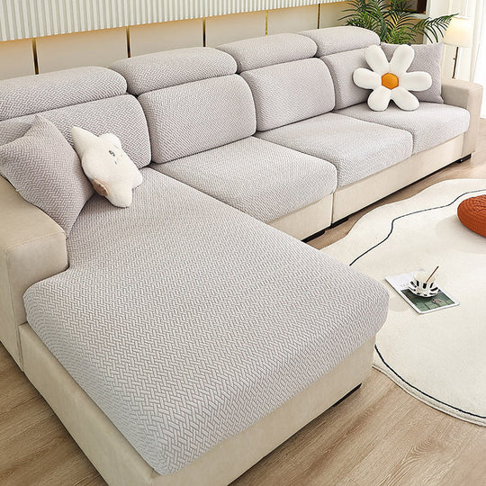 Sofabezug Rundum-Stretch für Kissenformen – Bequemer Couchbezug für Wohnzimmer und Schlafzimmer 3