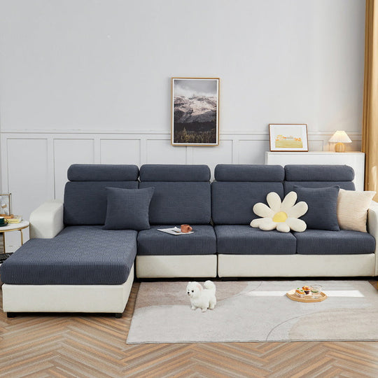 Sofabezug Rundum-Stretch für Kissenformen – Bequemer Couchbezug für Wohnzimmer und Schlafzimmer 5