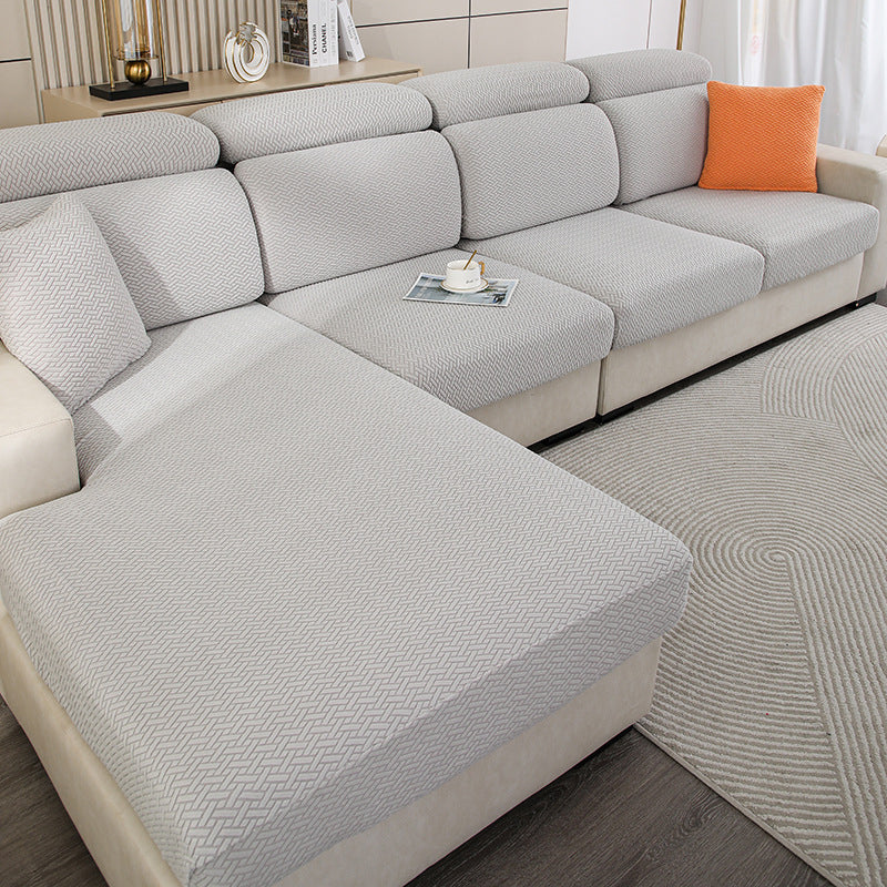 Sofabezug Rundum-Stretch für Kissenformen – Bequemer Couchbezug für Wohnzimmer und Schlafzimmer 8
